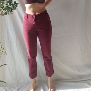 Burgundy Corduroy Pants